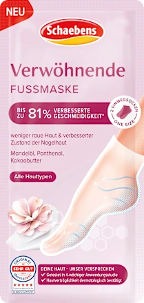 Schaebens Pampering Foot Mask Socks (1 pair), 2 pcs
