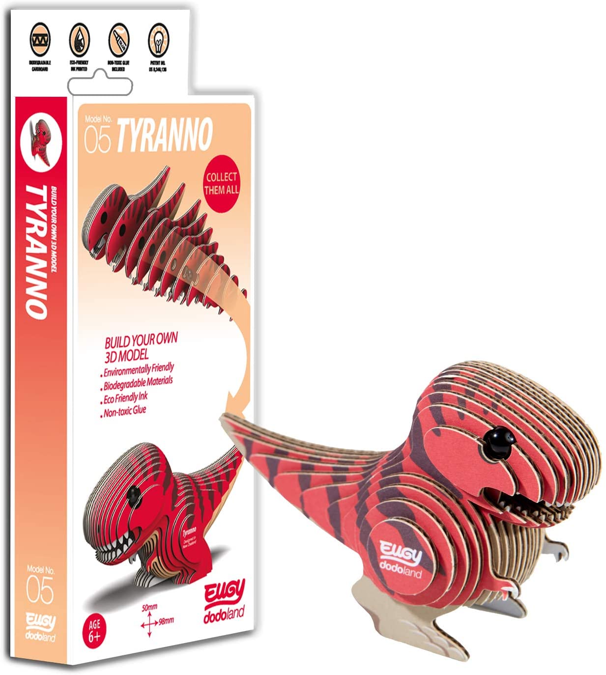 Brainstorm Toys D5000 Eugy Tyranno 3D Craft Kit, None