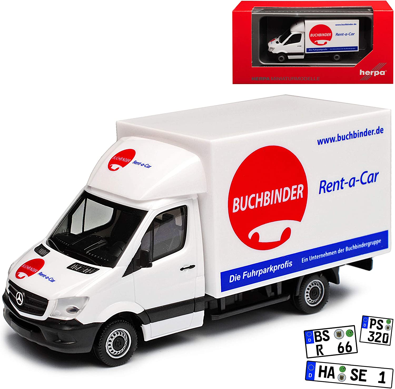 Herpa Mercedes-Benz Mercedes-Benz Sprinter Ii Transporter Book Binder White Case Construction N