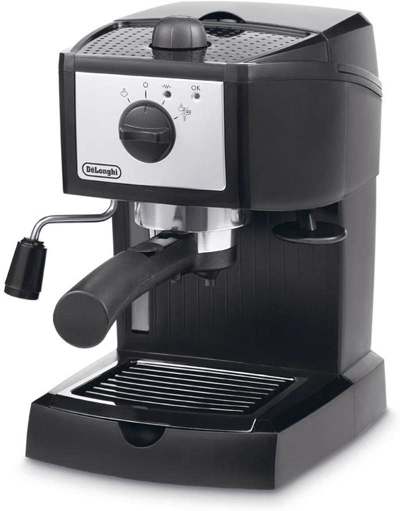 Delonghi EC 153.b Stainless Steel Mini Pump – Black, 19 x 24 x 29 cm