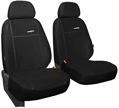 Pokter Set front seat covers Pad for Design Alcantara Comfort Super Quality For Skoda Octavia III from 2013. Includes 3 Colours Other Offers. (Black)