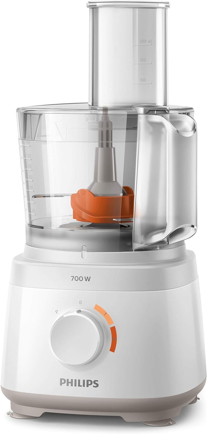 Philips Domestic Appliances Philips HR7320 / 00 - Daily Robot - 700W - 1.5l Bowl - 19 Functions - 2 -in -1 Stainless Steel Disc - 2 Speeds + Pulse - White