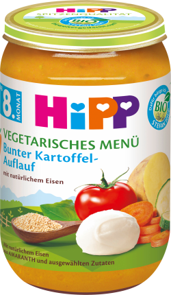 HiPP Menu vegetarian Colorful potato casserole from the 8th month, 220 g