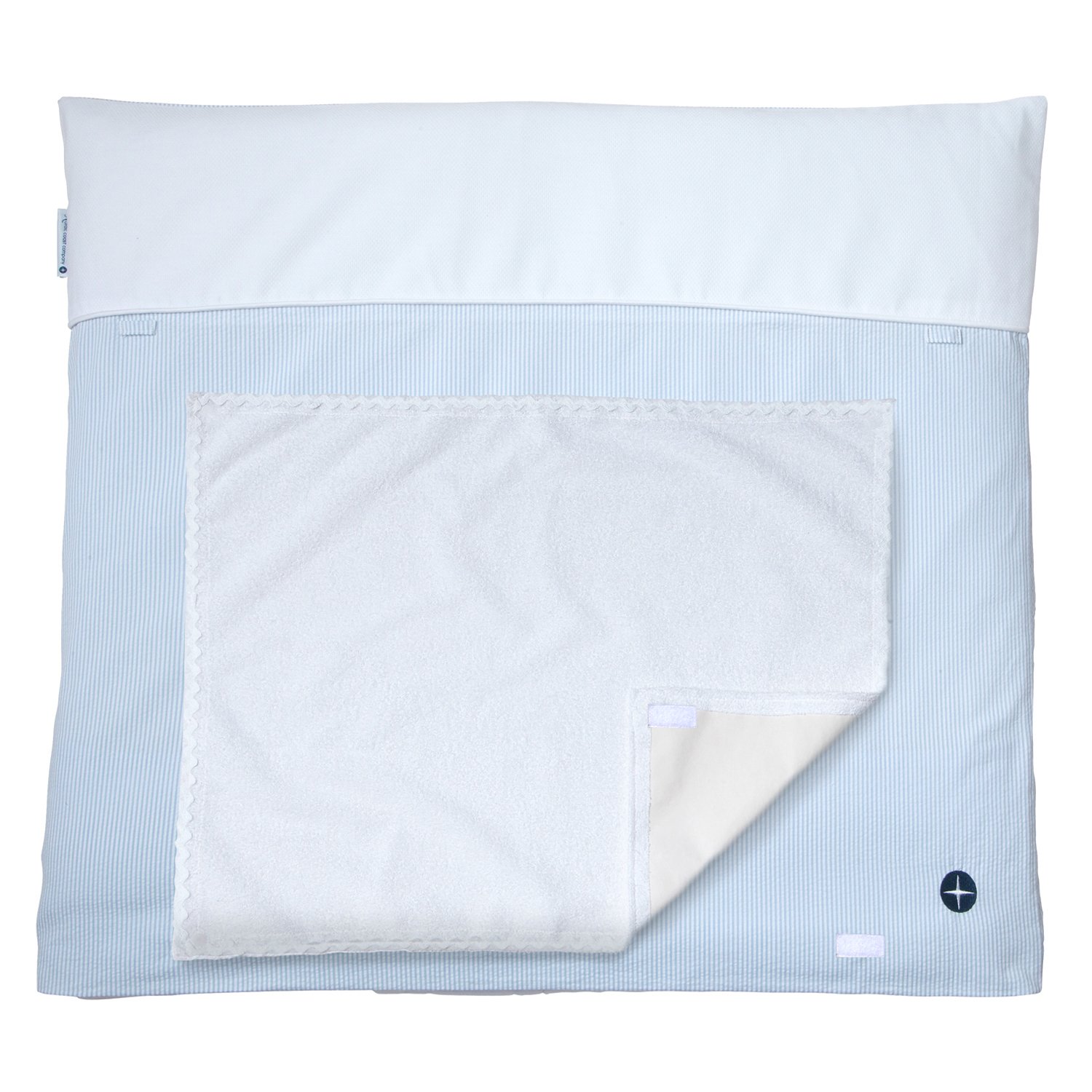 nordic coast company Nordic Coast 70 x 80 cm Changing Mat with Removable Terry Cloth Hand Towel Made From 100% Cotton Cover and Well Washable