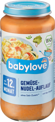 babylove Menu Vegetable pasta casserole from the 12th month, 250 g
