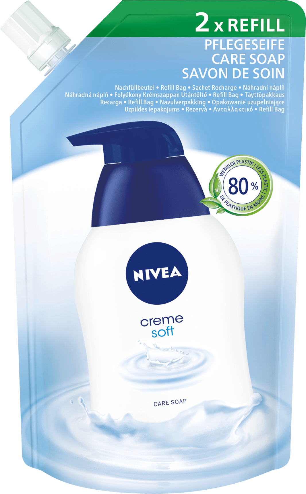 Nivea Liquid Soap Cream Soft Refill Pack, 500 Ml