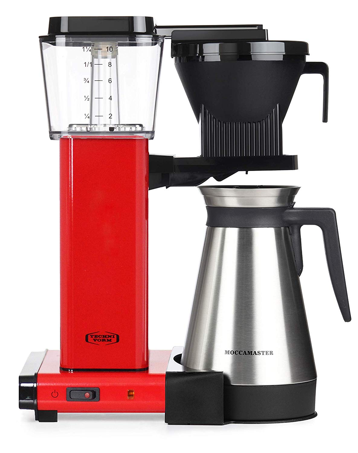 Moccamaster 79324 Coffee Maker, Transparent Water Tank with Clear Indicator