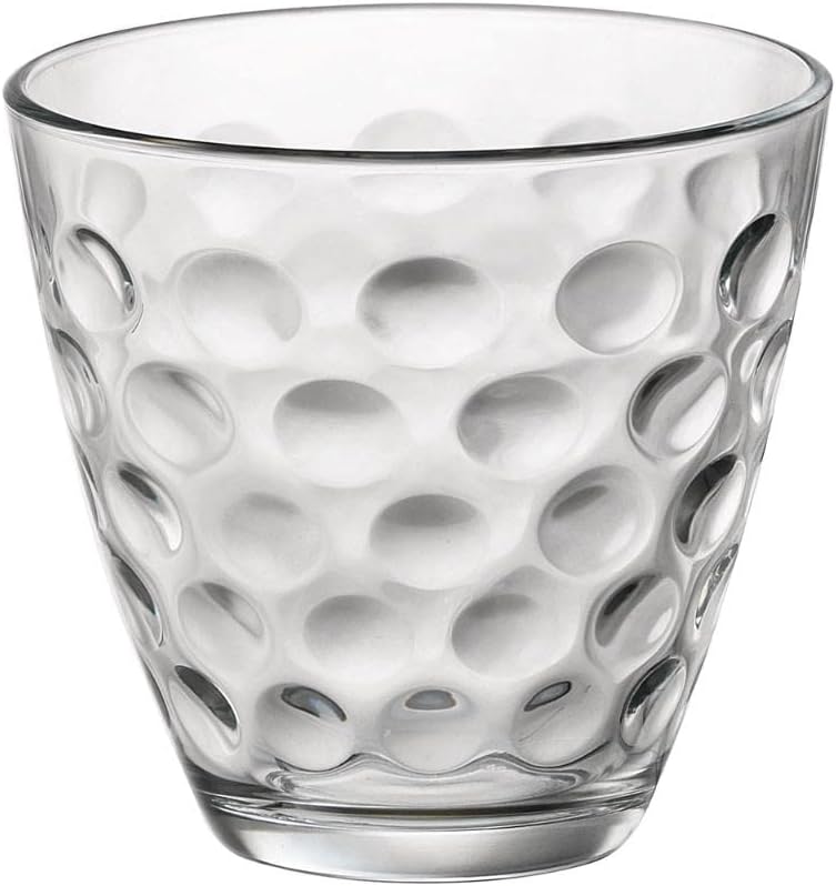 BORMIOLI - LOT OF 6 GOBELETS A EAU 25 CL DOTS