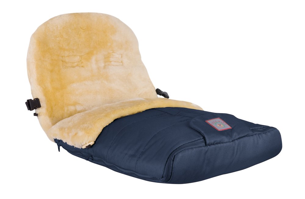 Fellhof Cortina pushchair fur bag, foot muff