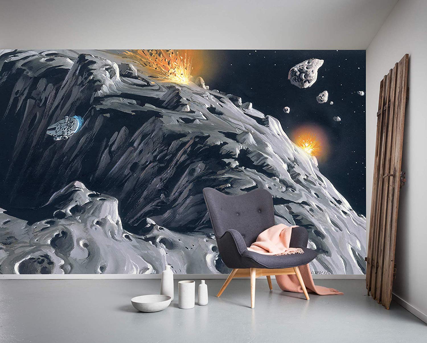 Komar Dx10-047 Non-Woven Photo Wallpaper Star Wars Classic Rmq Asteroid Siz