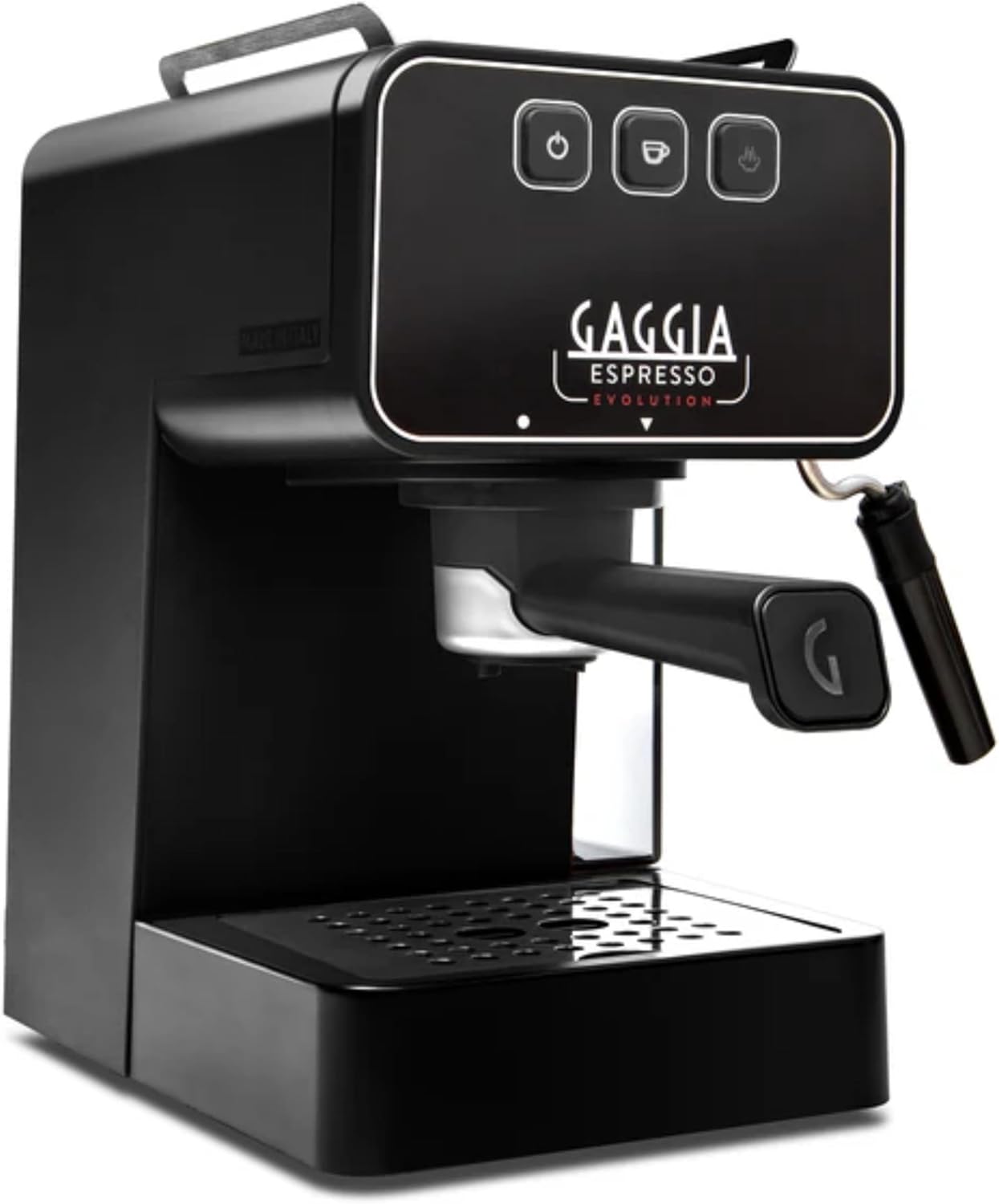 Gaggia Espresso Evolution Black | PID Boiler Temperature Controller | Coffee Machine Made in Italy | Automatic Pre-Brewing | Portafilter 53 mm | Espresso Machine with Pump | American
