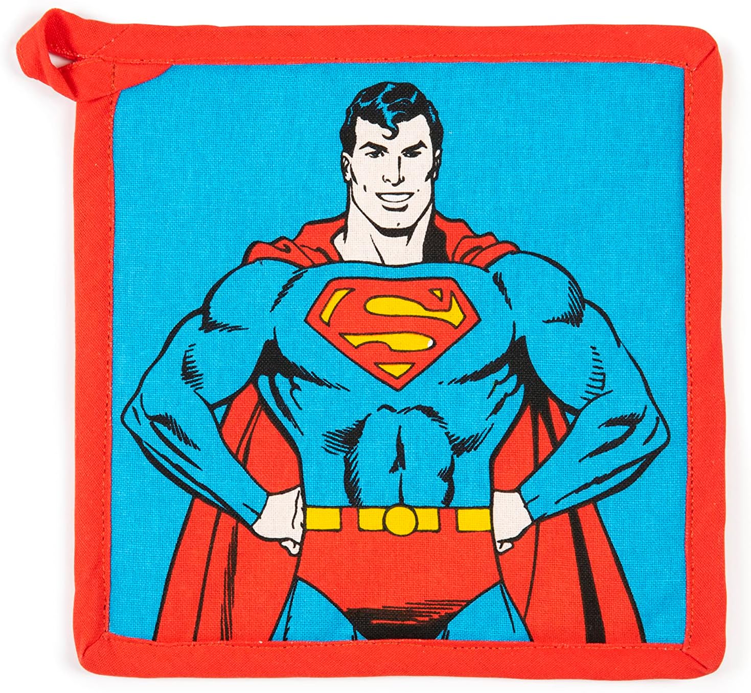 Excelsa Superman Kitchen Pot Holder 20 x 20 cm 100% Cotton Lining Polyester Filling