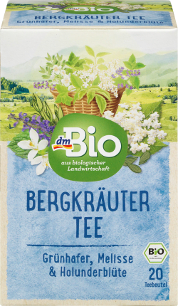 dmBio Herbal tea mountain herbs (20 bags), 35 g