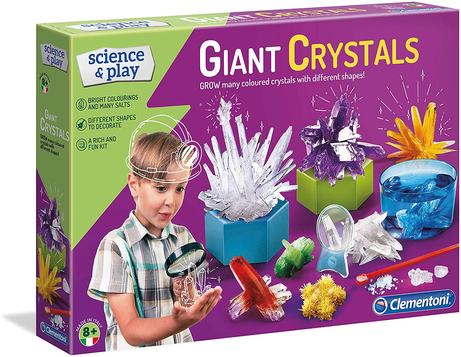 Clementoni 61729 Spiel – Riesige Kristalle – Wissenschafts-Set – Labor Und 