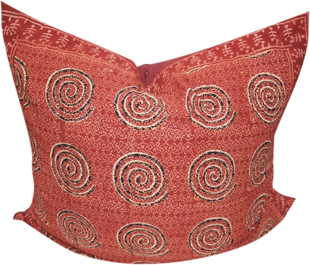 Guru-Shop Xl Cushion Cover Block Print Ethnic Decorative Cushion Cover With