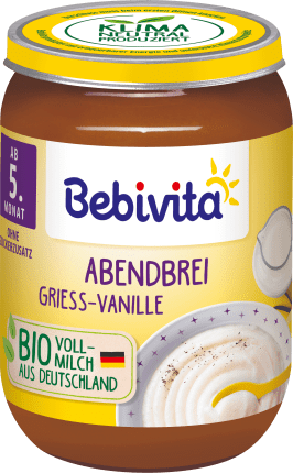Bebivita Evening porridge semolina-vanilla, from the 5th month, 190 g