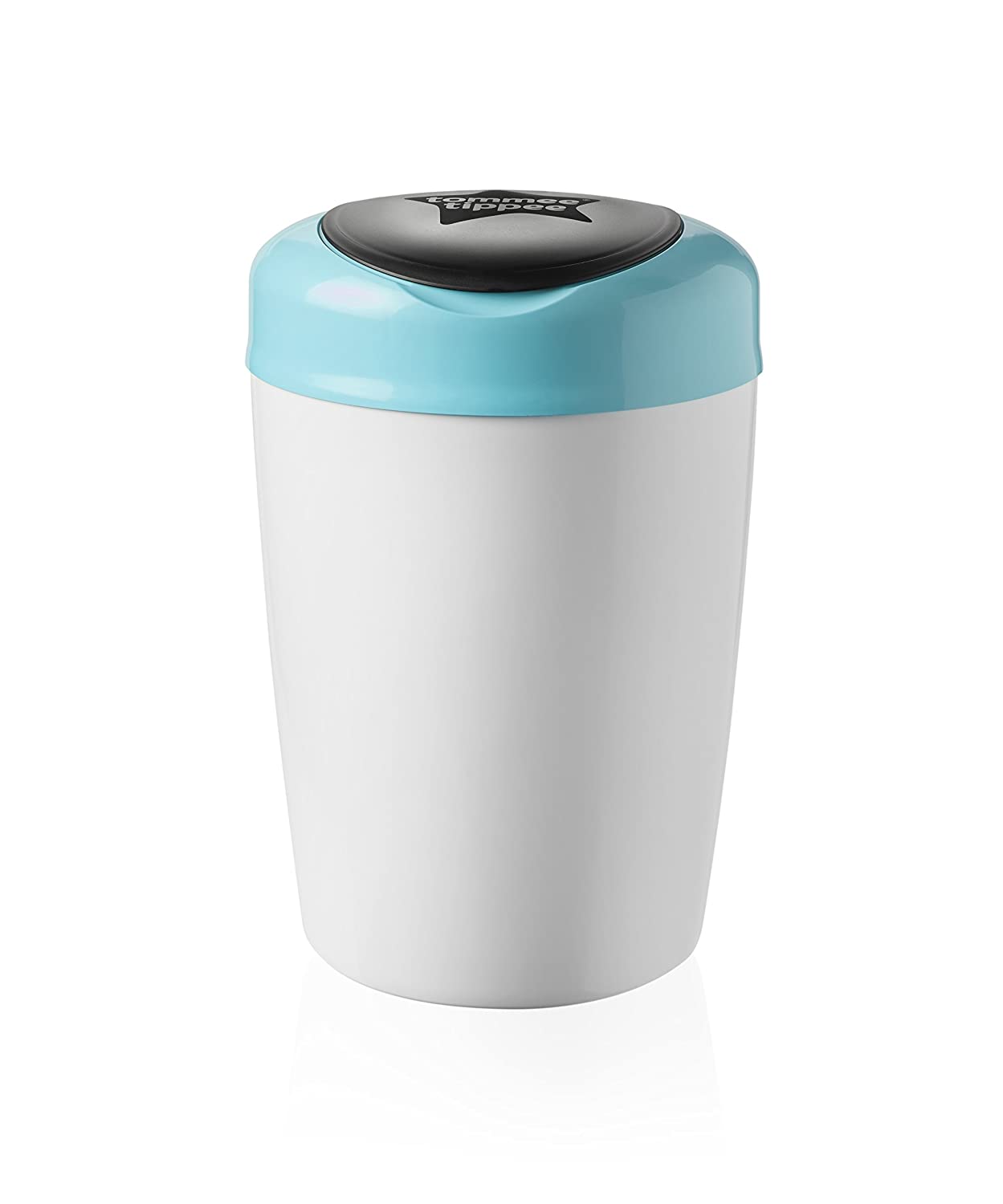 Tommee Tippee Simplee Sangenic Nappy Bin with 1x Refill Cassette, White and Blue