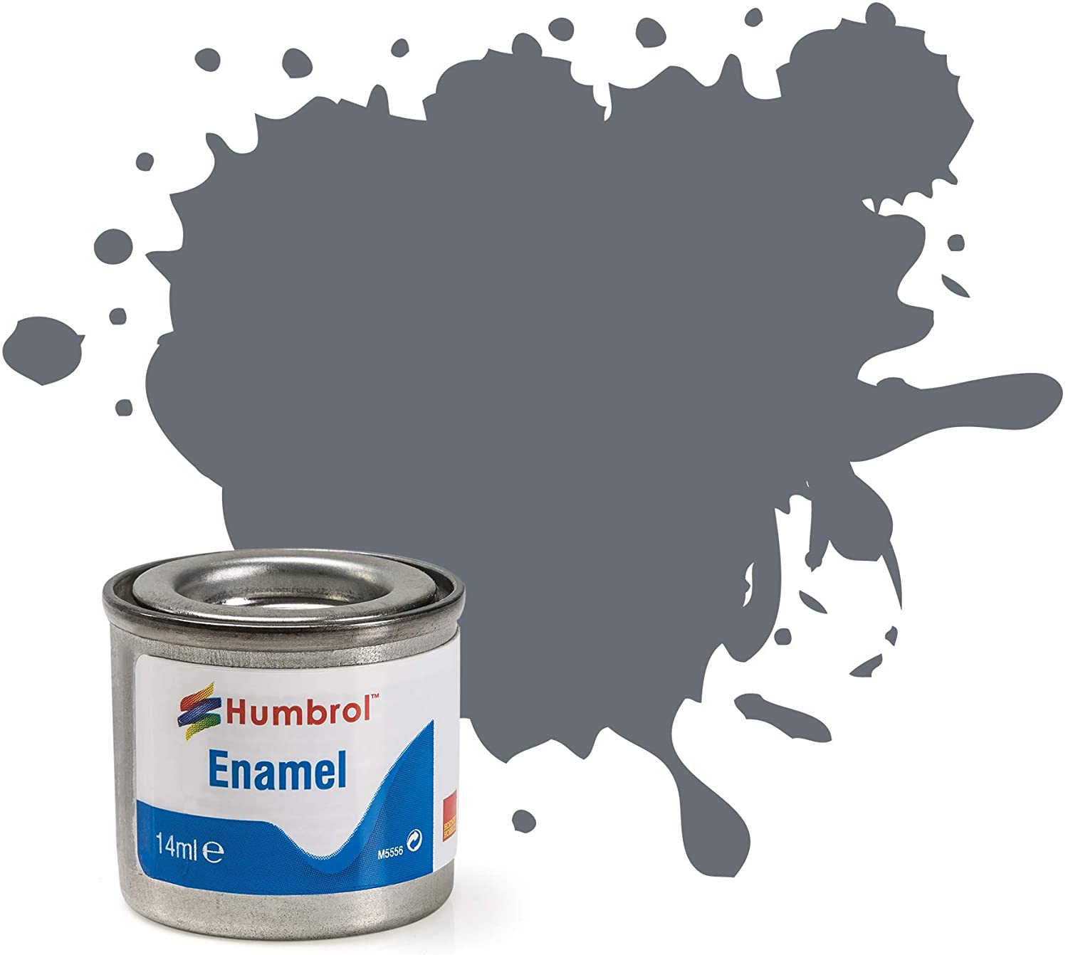 Humbrol No. 5, dark grey glossy, 14 ml
