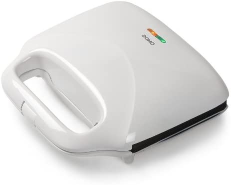 Domo Gaufrier et Appareil à Croque-Monsieur DO9056C Sandwich Maker XL Metal White