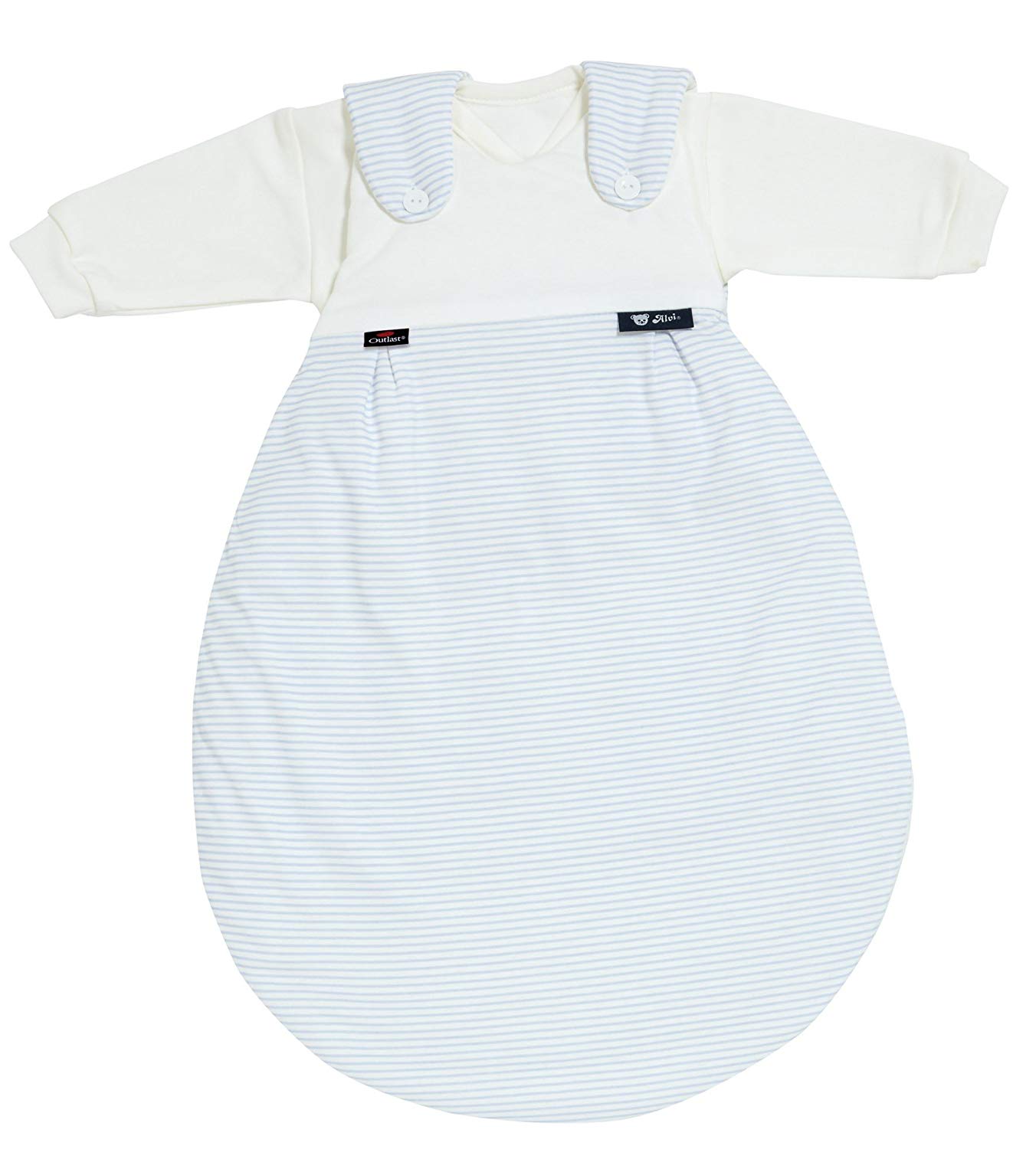 Alvi 44153111 Baby Mäxchen 3-Piece Outlast Stripes Blue