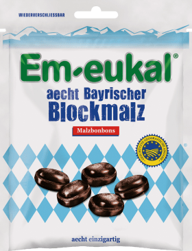 Em eukal Bonbon, aecht Bavarian block malt, malt sweets, 100 g