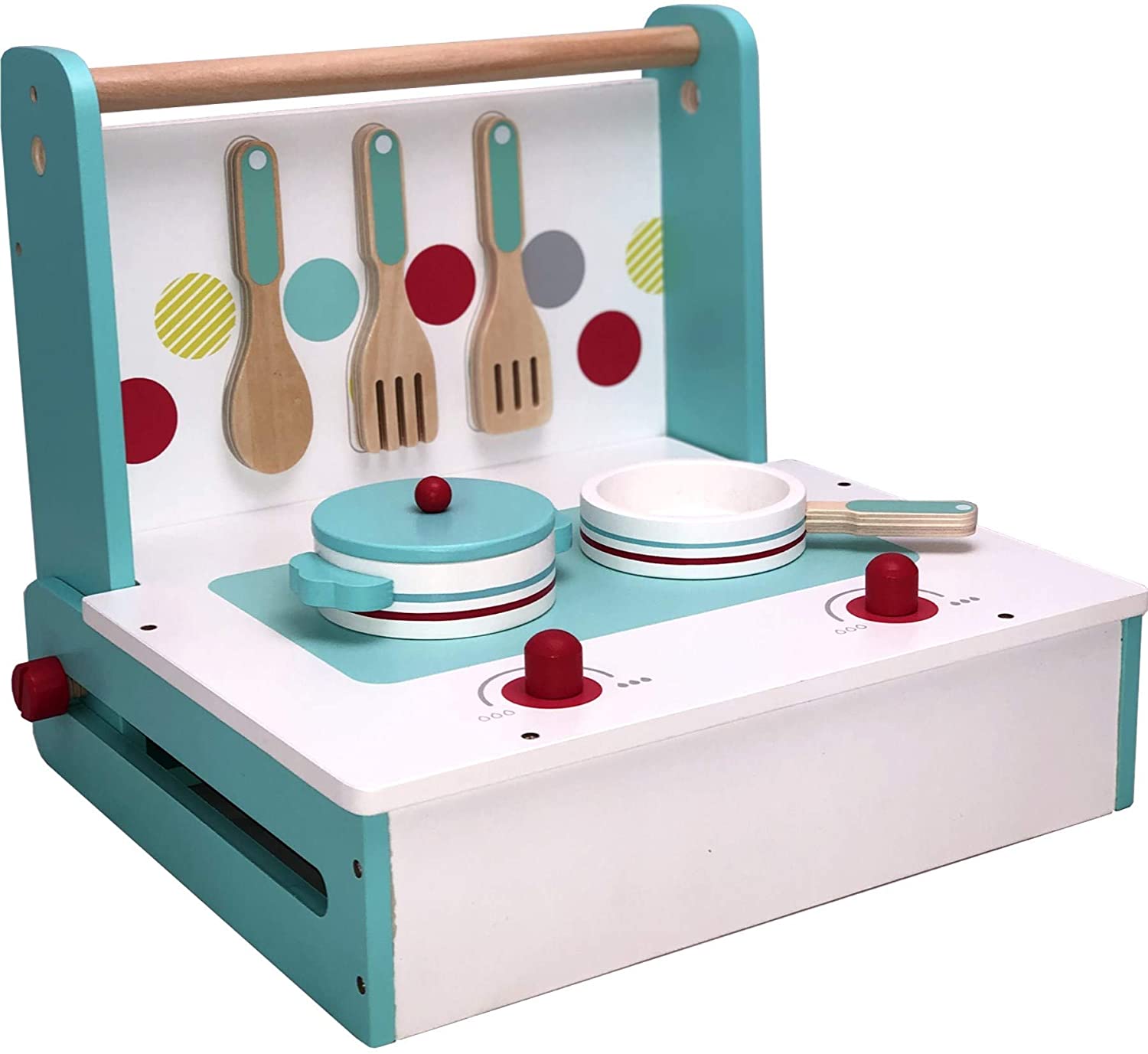 Tiktaktoo Portable Childrens Kitchen To Take With You, Made Of Wood, Child