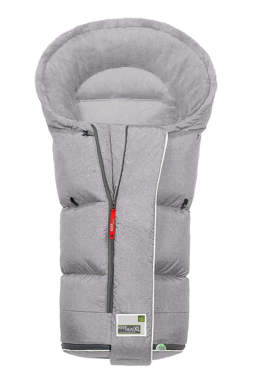 Odenwälder Keep Heat XL Fashion New Woven Footmuff Colour: 1078 Soft Grey
