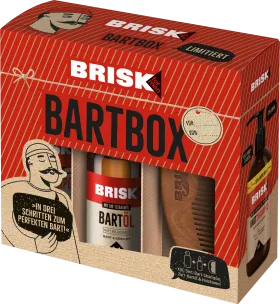 BRISK gift set Christmas beard box 3 pieces, 1 piece
