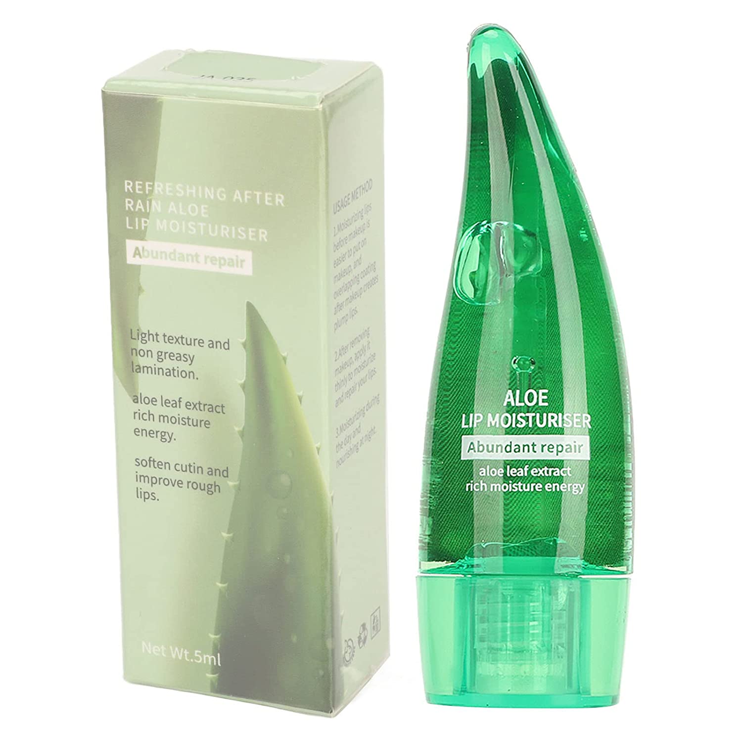 filfeel Moisturising Lip Oil, Aloe Vera Lip Gloss, Long-Lasting, Moisturising, High Gloss, Liquid Lip Balm for Dry, Cracked Lips for the