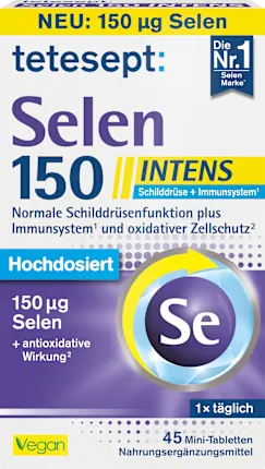 tetesept Selenium 150 Intens mini tablets 45 pieces, 12.8 g