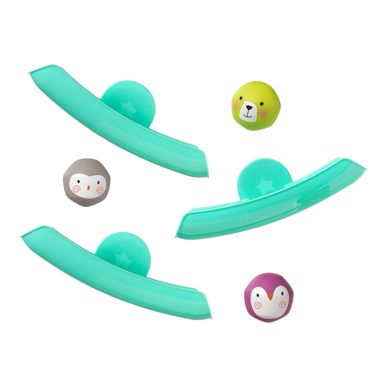Tommee Tippee Splashtime Assortment, Bath Toy, Water Slide, from 9+ Months, Pack of 9, BPA Free