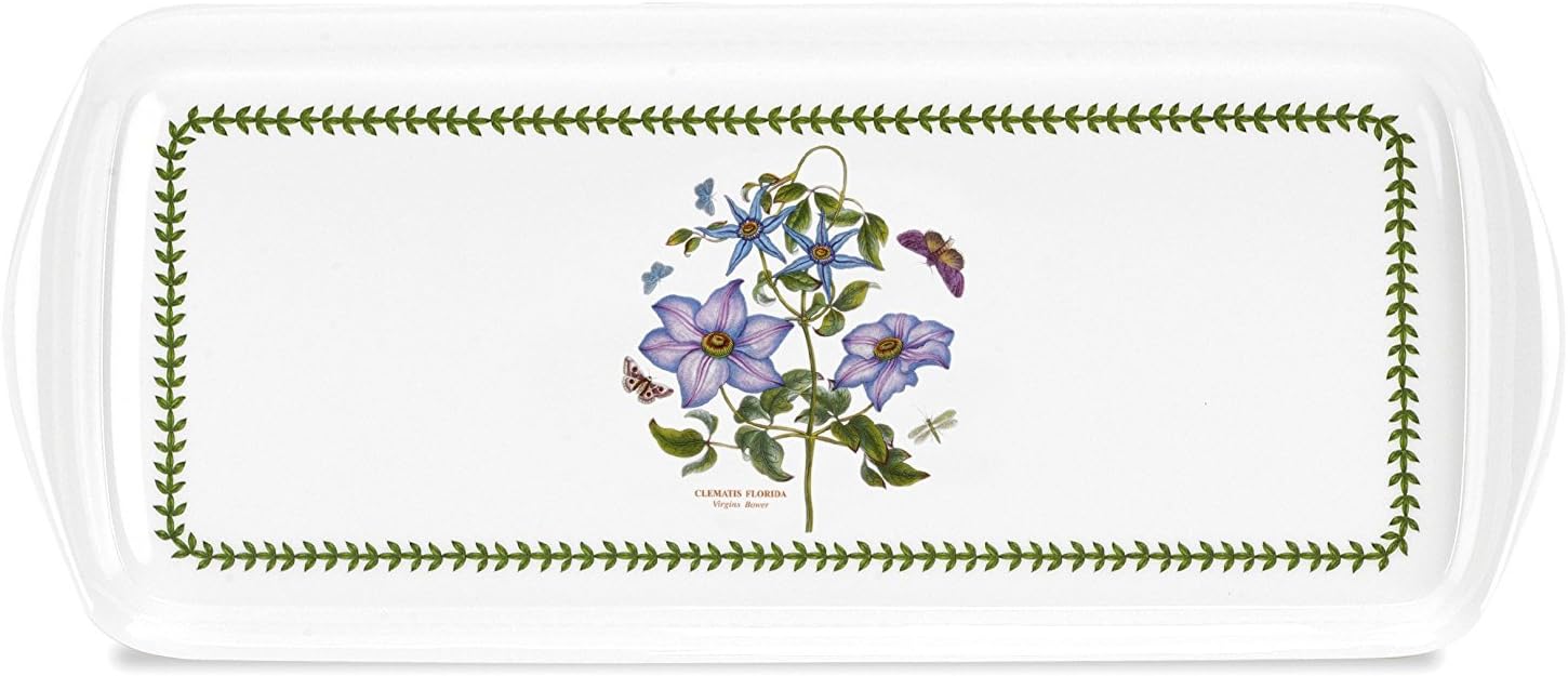 Portmeirion Pimpernel BG Sandwich Tray-Clematis, Melamine Multicolor