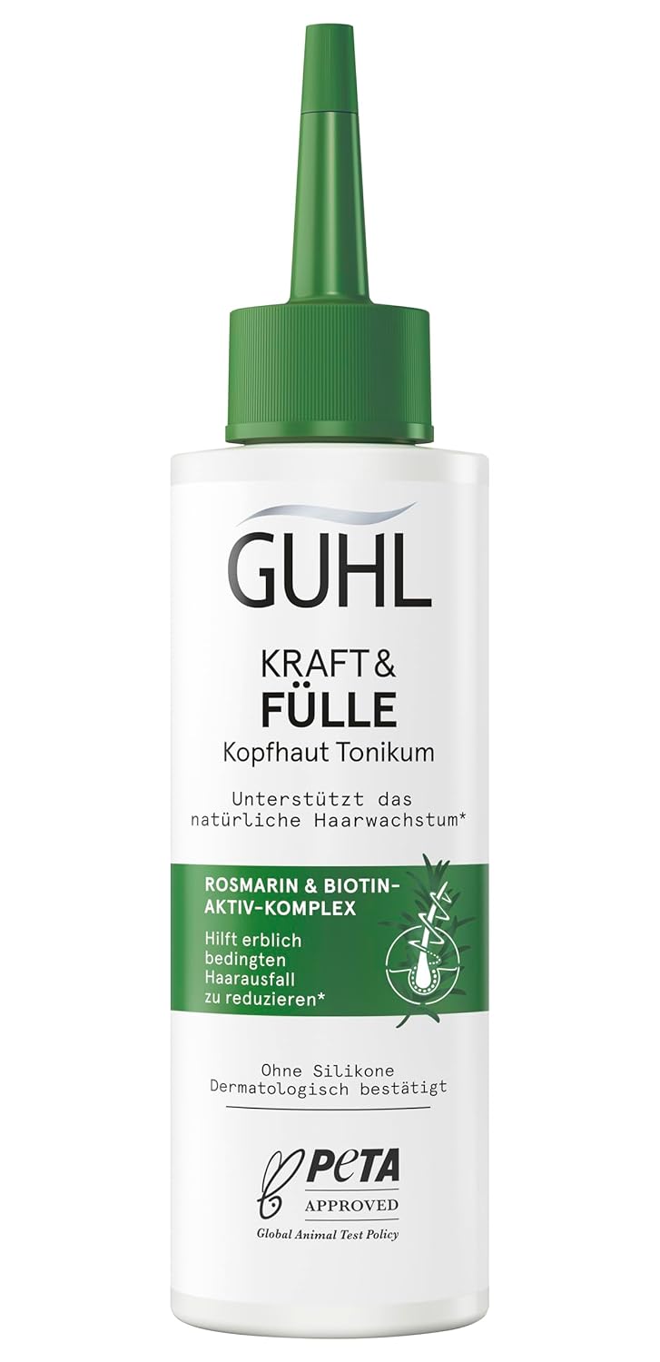 Guhl Strength & Fullness Scalp Tonic – Contents: 125 ml – Supports Natural Hair Growth with Regular Use – No Silicone