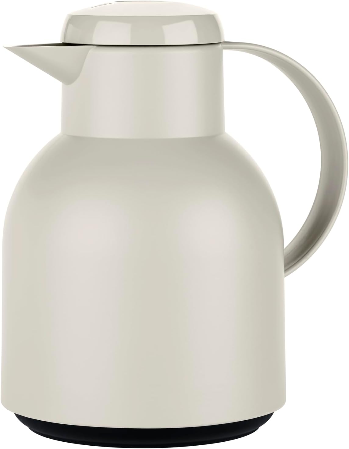 Emsa Samba F40104 Insulated Jug, 1 Litre, Quick Press Closure, 100% Leak-Proof, 12 Hours Hot, 24 Hours Cold – Powder Blue
