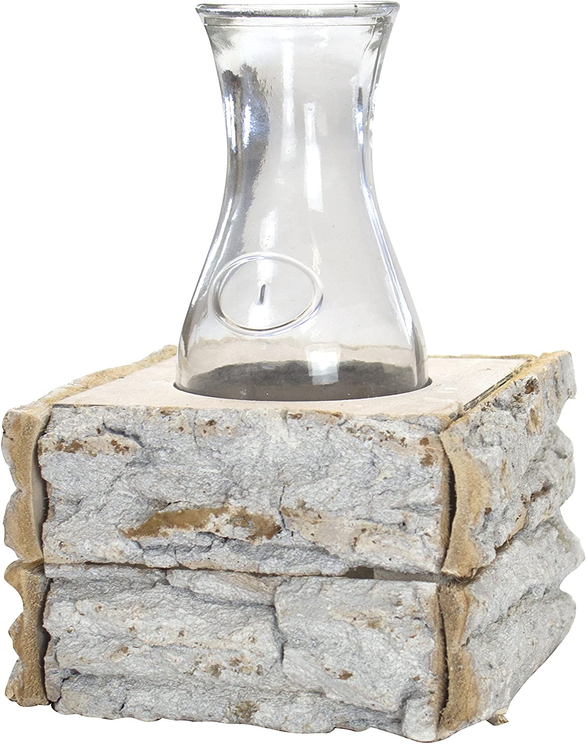 Decoline Glass vases in wooden frame