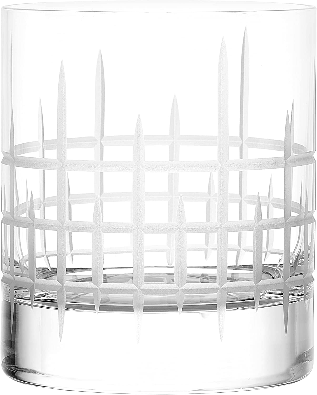 Stölzle Lausitz Pure Whisky I New York Bar Manhattan 320 ml I Set of 6 I Brilliant Crystal Glass with Matte Decorative Cut I Break-resistant and Dishwasher Safe