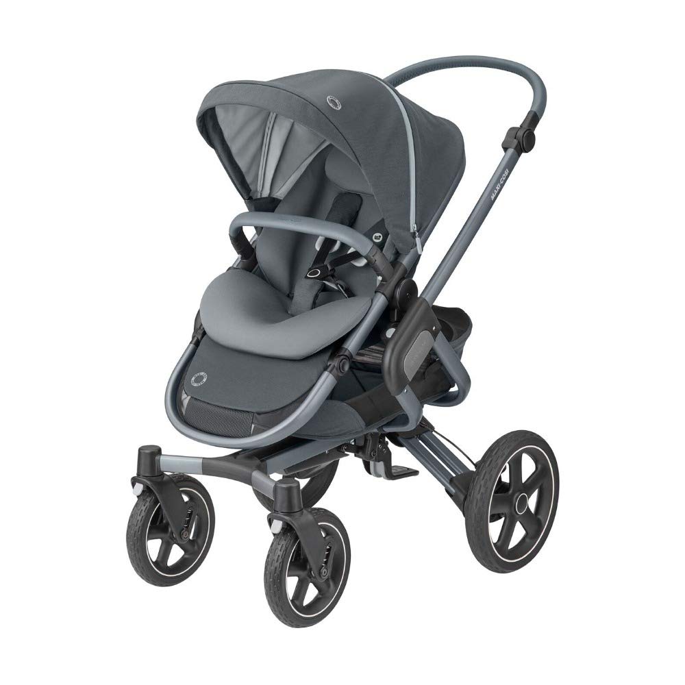 Maxi-Cosi Nova Combi-Pushchair Can Be Used From Birth to Approx. 3.5 Years, Comfortable Outdoor/Off-Road Pushchair 4 Wheels