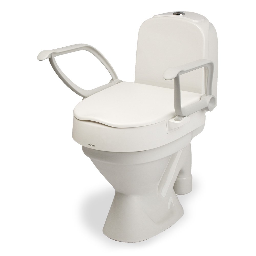 Etac Cloo Adjustable Raised Toilet Seat with Arms
