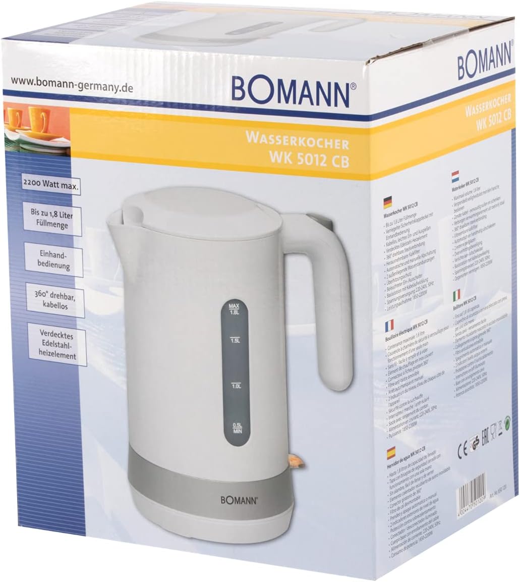 Bomann WK 5012 CB Kettle, White