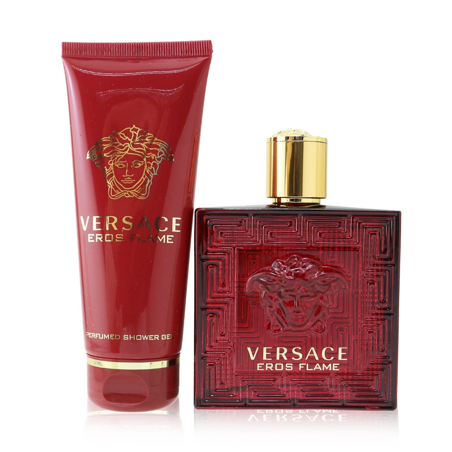 Eros Flame Set (Homme/Man Eau de Parfum, 100 ml + Shower Gel, 100 ml)
