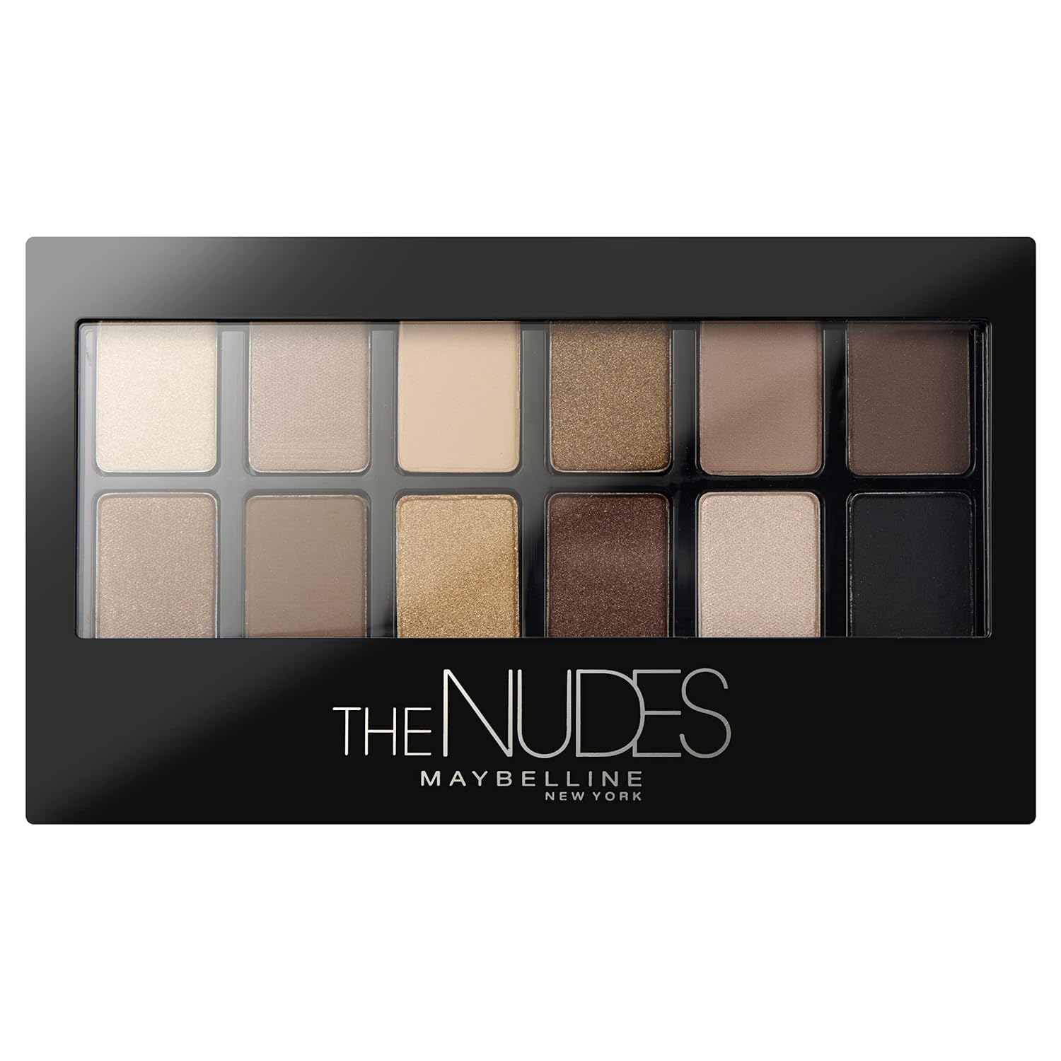 Maybelline New York the Nudes Eyeshadow Palette, 12 Colors in One Eyeshadow Palette, many combination options for the trendy nude look