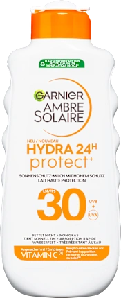 Garnier  Ambre Solaire Sun milk HYDRA 24h protect, SPF 30, 175 ml