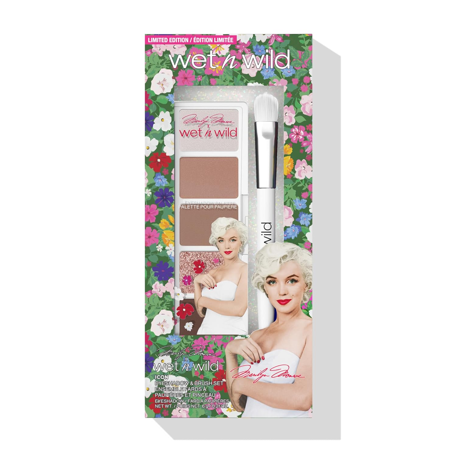 Wet n Wild Marilyn Monroe Big Drama Eye Set, Volumizing Black Mascara und Clear Lash & Brow Mascara Set, Pflegende Formel mit Rizinusöl, Provitamin B5 und Sojaprotein für vollere Wimpern