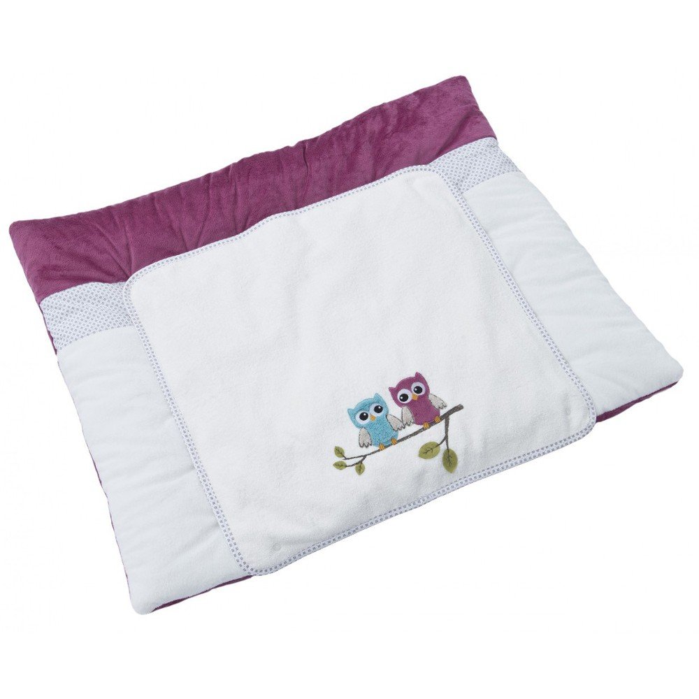 Bebes Collection Be Be\'s Collection Part 1 72 Changing Mat with Motif Owl Fuchsia 85x70 cm