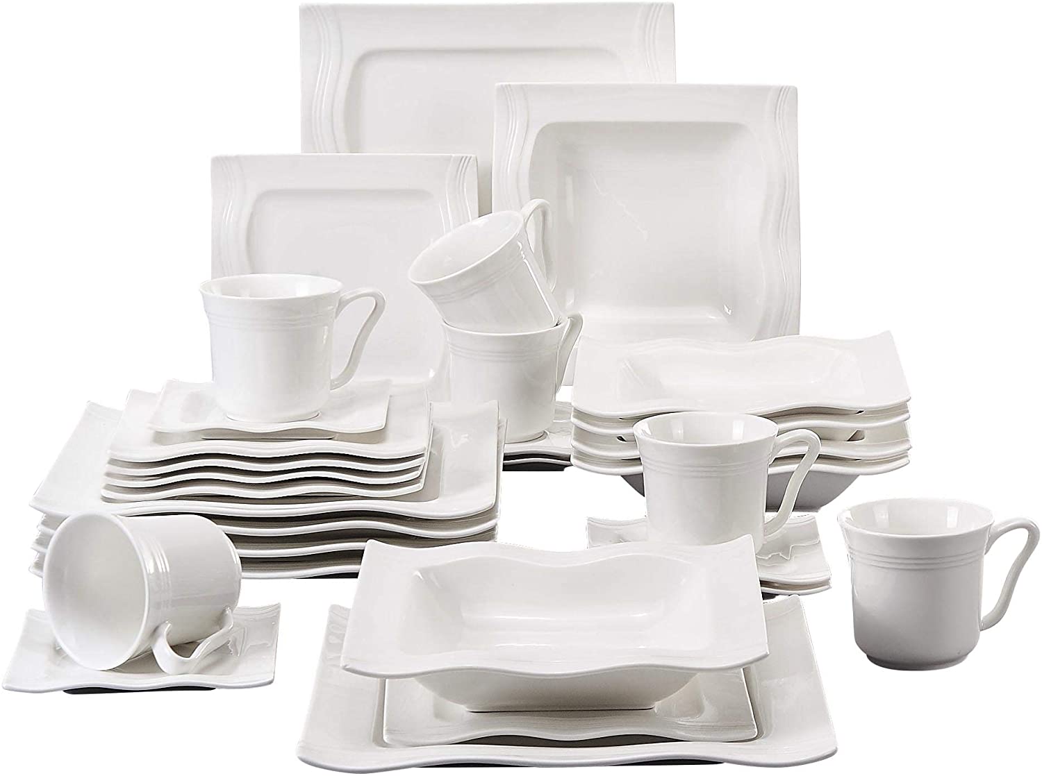 Malacasa Mario Range 30 Piece Dinner Service For 6 People, Cutlery