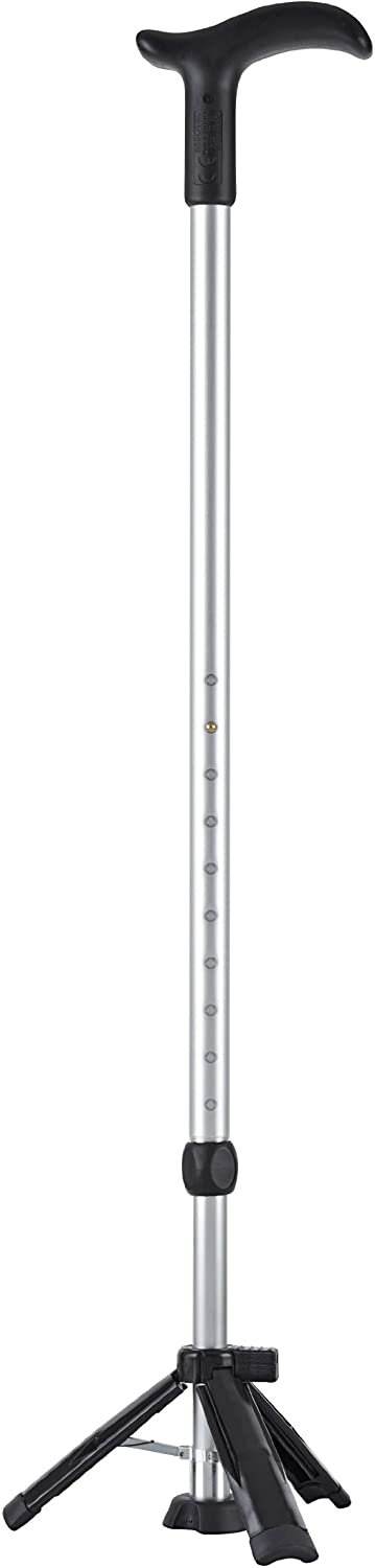 activera Simplex Escort Handle Walking Stick Derby Handle Black With Locking System 