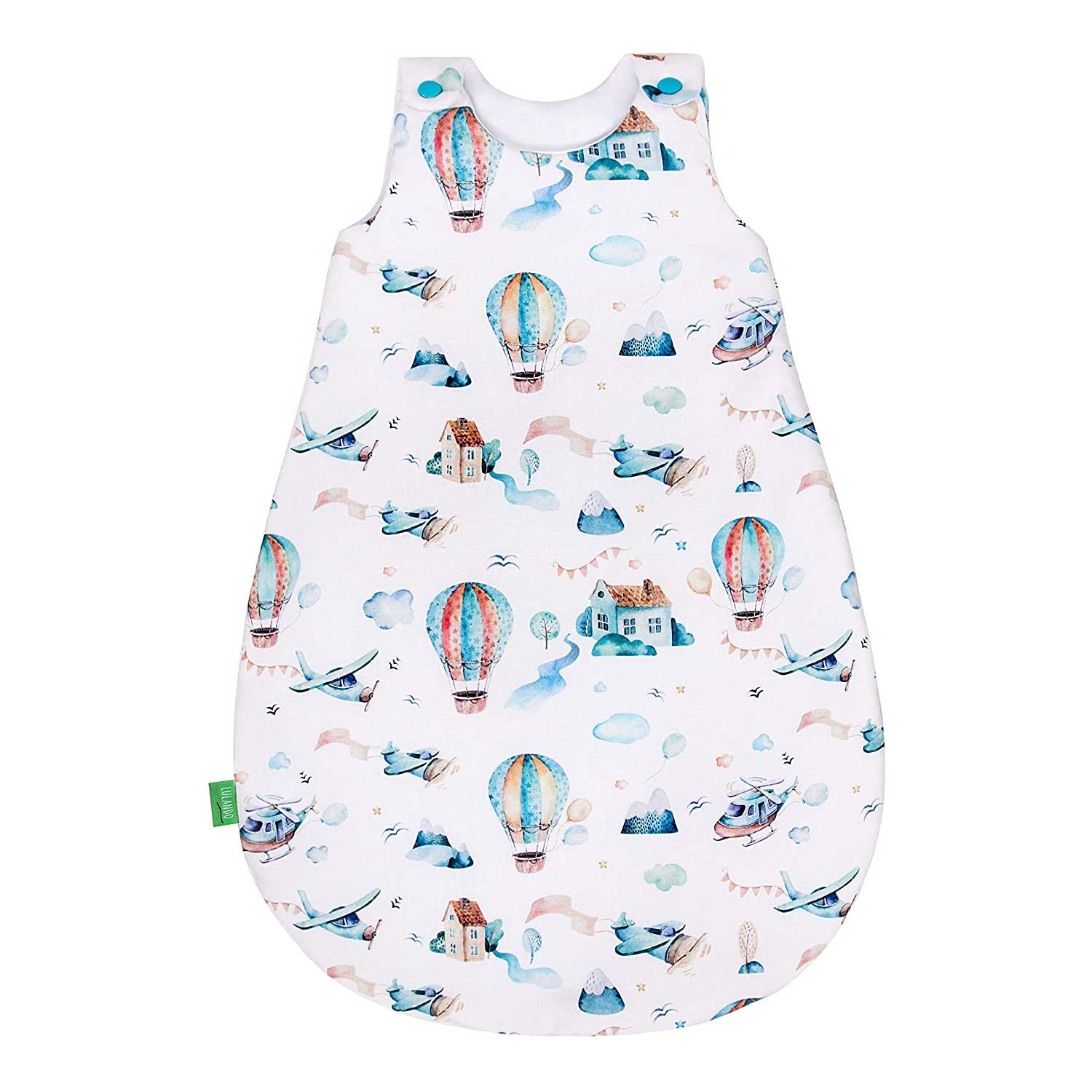 LULANDO Art. Baby Sleeping Bag, 100% Cotton, Anti-Allergic Silicone Fibre, Length 70 cm (Pink, 70 cm)