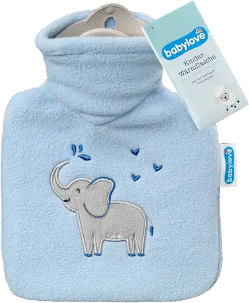Children's hot water bottle, blue, 1 pc.