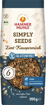 Hammermühle Muesli, Simply Seeds cinnamon, gluten free, 350 g