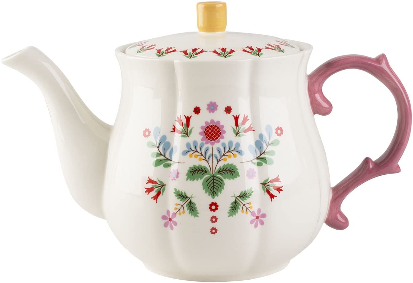 CREATIVE TOPS Katie Alice Festival Folk Teapot, White